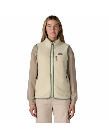 Mujer con chaleco de forro polar Patagonia Retro Pile Natural-Verde