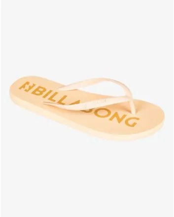 Chanclas Billabong Sunlight Golden Peach amarillas para mujer 