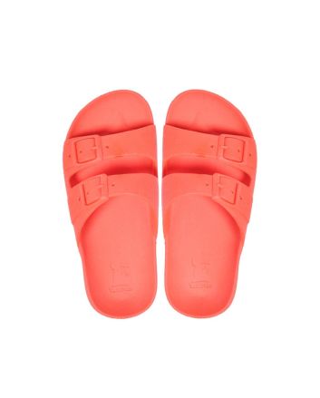 Chanclas ecológicas Cacatoès Rio de Janeiro Kids en tono coral para niña