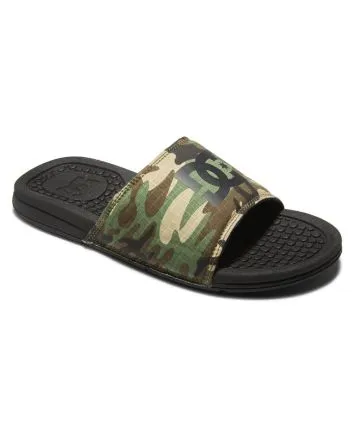 Chanclas DC Shoes Slider Bolsa negras camuflaje para hombre