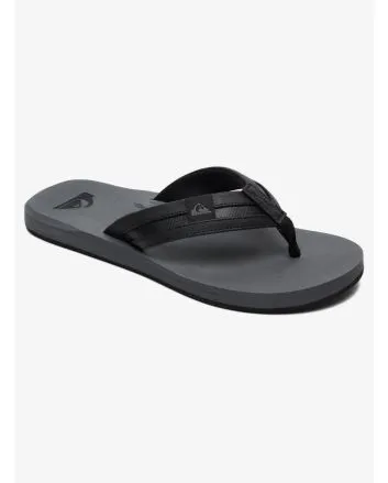 Sandalias Quiksilver Carver Squish negras y grises para hombre