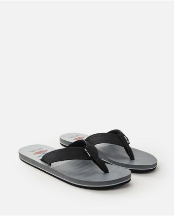 Chanclas Rip Curl Ripper Negras y Grises para hombre