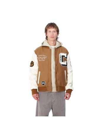 Hombre con Chaqueta Carhartt WIP Brown Ducks Bomber Hamilton Brown-Wax 