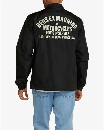 Hombre con Cazadora Deus Venice Coach negra 