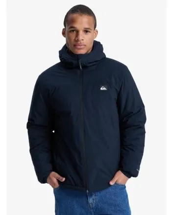 Hombre con chaqueta impermeable Quiksilver Overcast 3K Insulated Negra