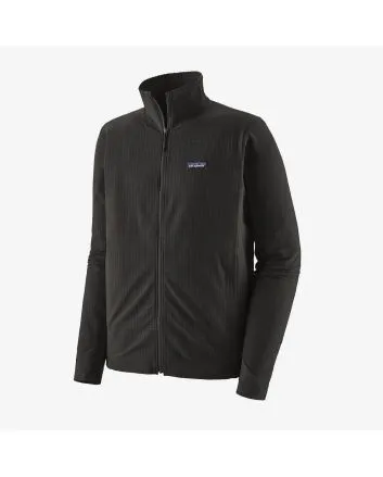 Chaqueta impermeable Patagonia R1 TechFace negra para hombre 