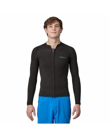 Hombre con Chaquetilla surf Patagonia Yulex Regulator Lite Front Zip de manga larga negra 2mm