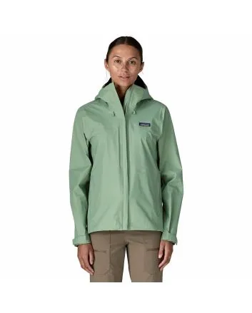 Mujer con chaqueta impermeable plegable Patagonia Torrentshell 3L Verde Ellwoood Green