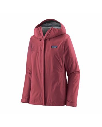 Chaqueta de lluvia plegable Patagonia W's Torrentshell 3L Rain Jacket Marion Red para mujer