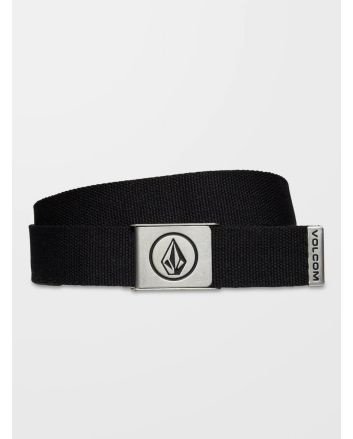 Cinturón de tela Volcom Circle Web Belt negro para hombre