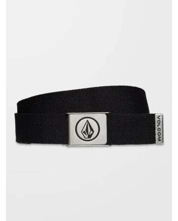 Cinturón de tela Volcom Circle Web Belt negro para hombre