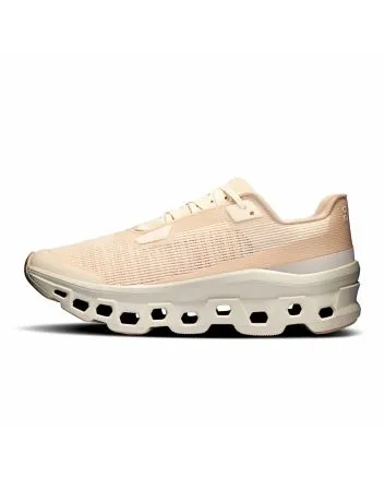 Zaaptillas On Running Cloudmonster Void Beige Dew-Ivory para mujer 