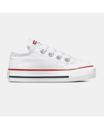 Zapatillas bajas Converse Chuck Taylor All Star Classic Toddler blancas para niños de 1 a 4 años