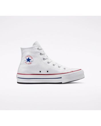 Zapatillas Converse de plataforma Chuck Taylor All Star EVA Lift Canvas Platform High Top blancas Unisex 
