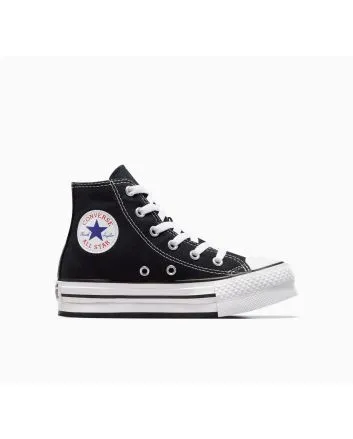 Zapatillas Converse de plataforma Chuck Taylor All Star EVA Lift Canvas Platform High Top negras y blancas Unisex 