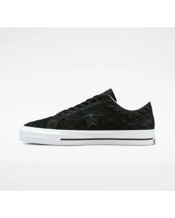 Zapatillas de Skate Converse One Star Pro Bones negras y blancas para hombre 