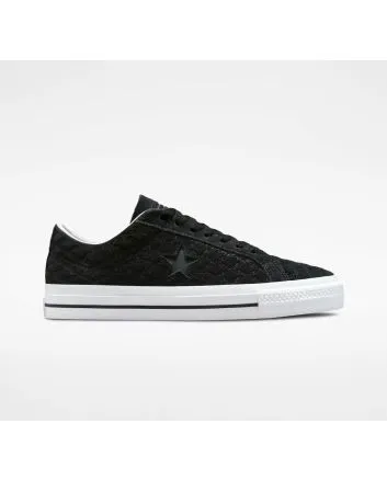 Zapatillas de Skate Converse One Star Pro Bones negras y blancas para hombre 