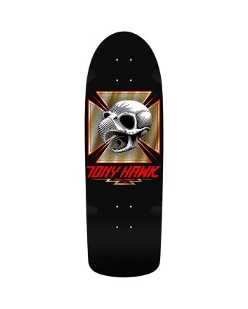 Tabla de Skate Powell Peralta Bones Brigade Series 16 Tony Hawk 10'' x 30.05'' Negra - Edición Limitada 
