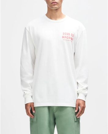 Hombre con Camiseta de manga larga Deus Kumbaya Vintage White