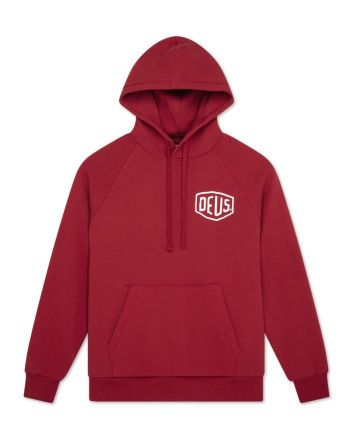 Sudadera Deus Ex Machina Milano Address Hoodie Roja para hombre