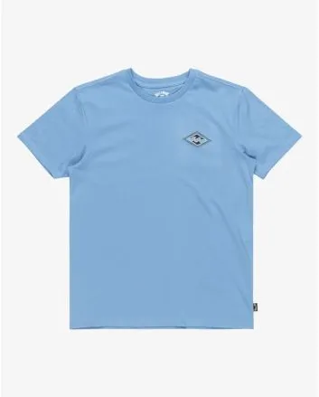 Camiseta de manga corta Billabong Youth Crayon Wave azul para niño 8-16 años