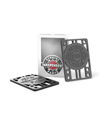 Elevadores para Skate Independent 1/8" Risers Negros Pack 2 Unidades