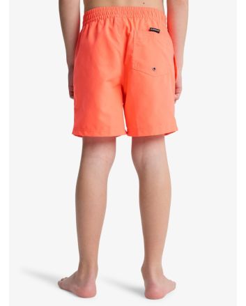 Niño con Bañador Quiksilver Everyday Solid Volley Youth 14'' Fiery Coral