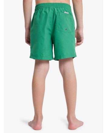 Niño con bañador Quiksilver Everyday Solid Volley 14 Verde Leprechaun