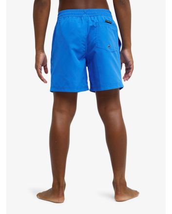 Niño con short de natación Quiksilver Everyday Solid Volley 14 Azul Nebulosa