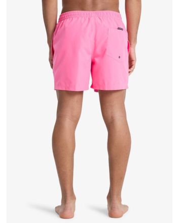 Hombre con bañador Quiksilver Everyday Solid Volley 15in Rosa Pink Lemonade 