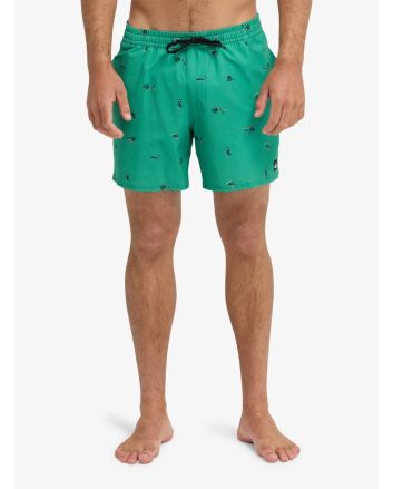 Hombre con Bañador Quiksilver Stretch Printed Volley 16 Leprechaun Spaced Out