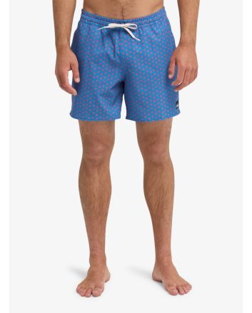 Hombre con Bañador Quiksilver Stretch Printed Volley 16 Azul Floral
