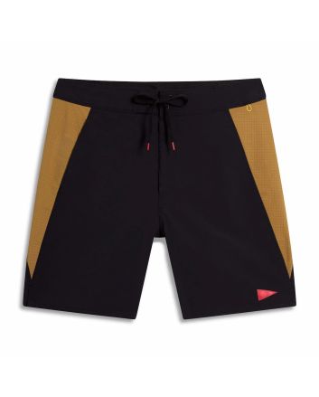 Boardshort Florence Cordura Airtex Negro-Marrón para hombre