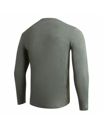 Florence Marine X camiseta Airtex manga larga verde oscuro jaspeado para hombre