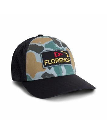 Gorra Florence Marine X Camo Airtex Trucker Hat Peace Camo para hombre