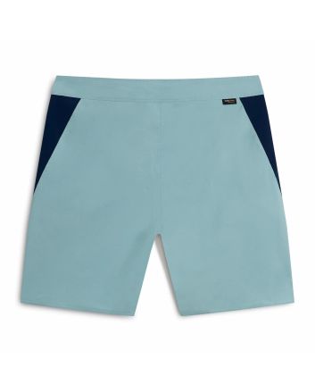 Boardshort Florence Marine X Cordura Airtex 18.5'' azul celeste con paneles laterales azul marino para hombre