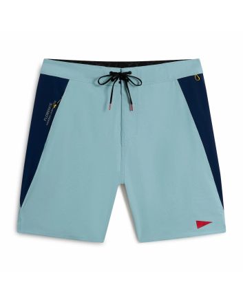 Boardshort Florence Marine X Cordura Airtex 18.5'' azul celeste con paneles laterales azul marino para hombre