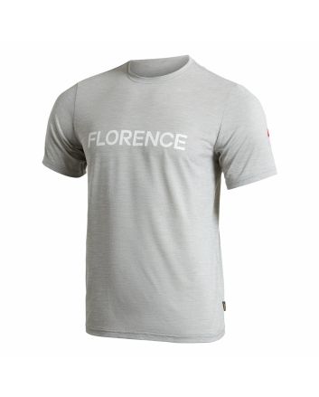 Florence Marine X camiseta técnica Airtex Florence Logo Gris Claro Jaspeado para hombre