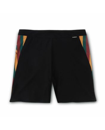 Boardshort Florence Pro Hawaii 17.5'' en negro con bandera hawaiana en los laterales para hombre