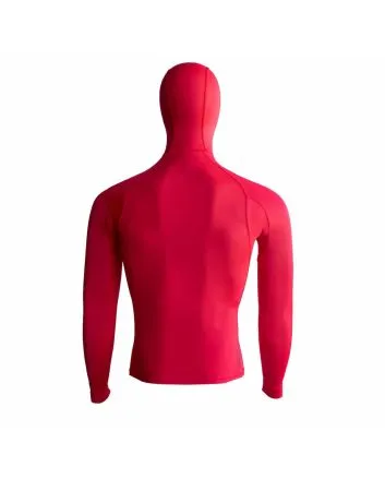Licra de manga larga con capucha Florence Marine X Hooded Rashguard Roja para hombre