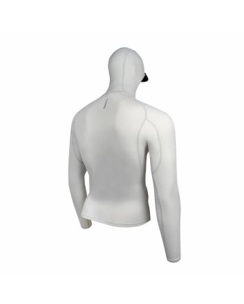 Licra de manga larga con capucha Florence Marine Gris Plata para hombre