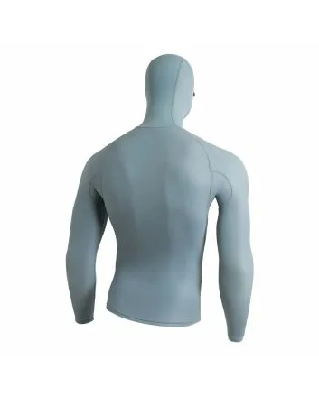 Licra de protección solar de manga larga y con capucha Florence Marine X Windshield Rashguard Azul para hombre