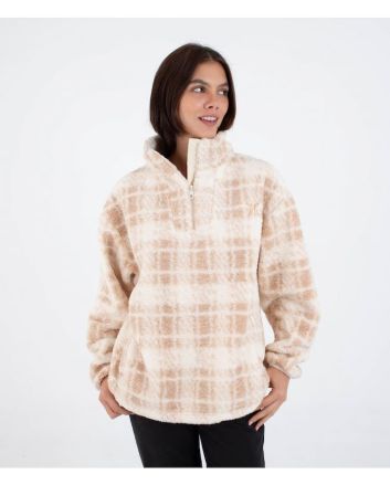 Mujer con Forro polar Hurley Laneway High Pile Pearl Ivory