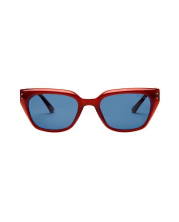 Gafas de sol I-SEA Nova Rojas con lentes polarizadas azules para mujer