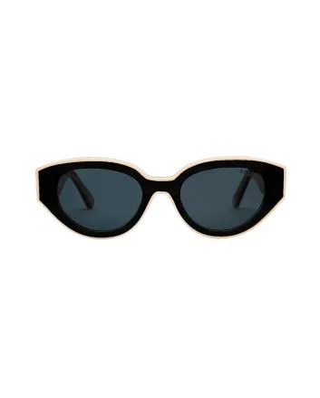 Gafas de sol I-SEA Suki en color negro con lentes ahumadas polarizadas y diseño cat-eye para mujer