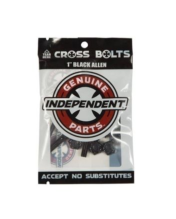 Tornillos para Skate Independent Genuine Parts Allen 1" Black Pack 8