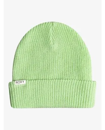 Gorro de punto Roxy Island Fox Verde para mujer
