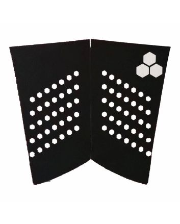 Grip de surf Channel Islands Fish Flat Pad Negro 2 piezas 