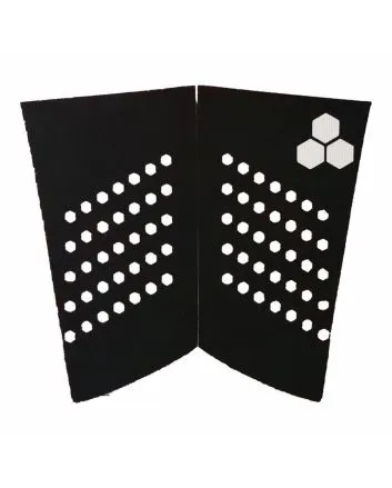 Grip de surf Channel Islands Fish Flat Pad Negro 2 piezas 