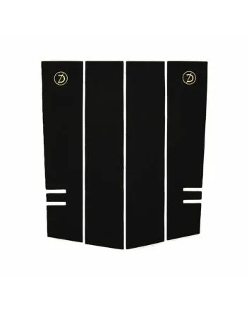 Grip frontal para tabla de surf Deflow Front Pad negro 4 piezas  